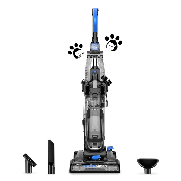 Eureka PowerSpeed Leichter beutelloser Handstaubsauger mit Turbobürste für Haustiere – Schwarz