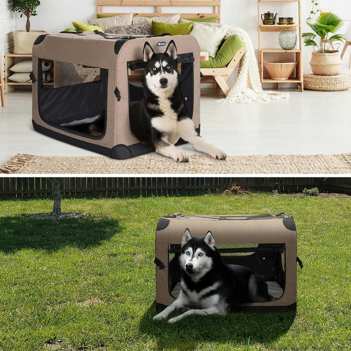 Furenvast - Veehoo Portable Folding Dog Crate – 36" Collapsi