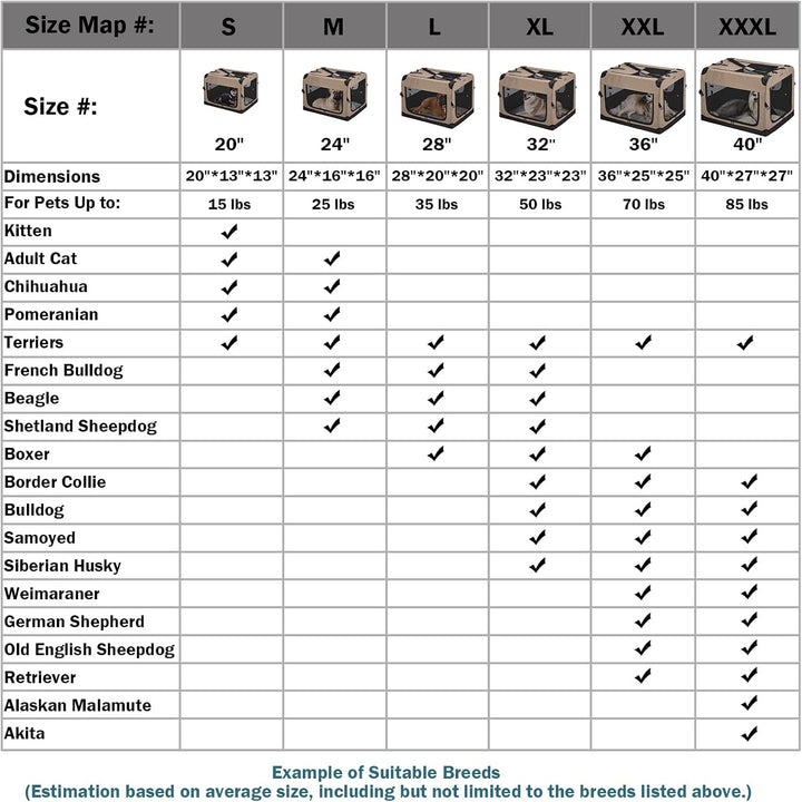 Furenvast - Veehoo Portable Folding Dog Crate – 36" Collapsi