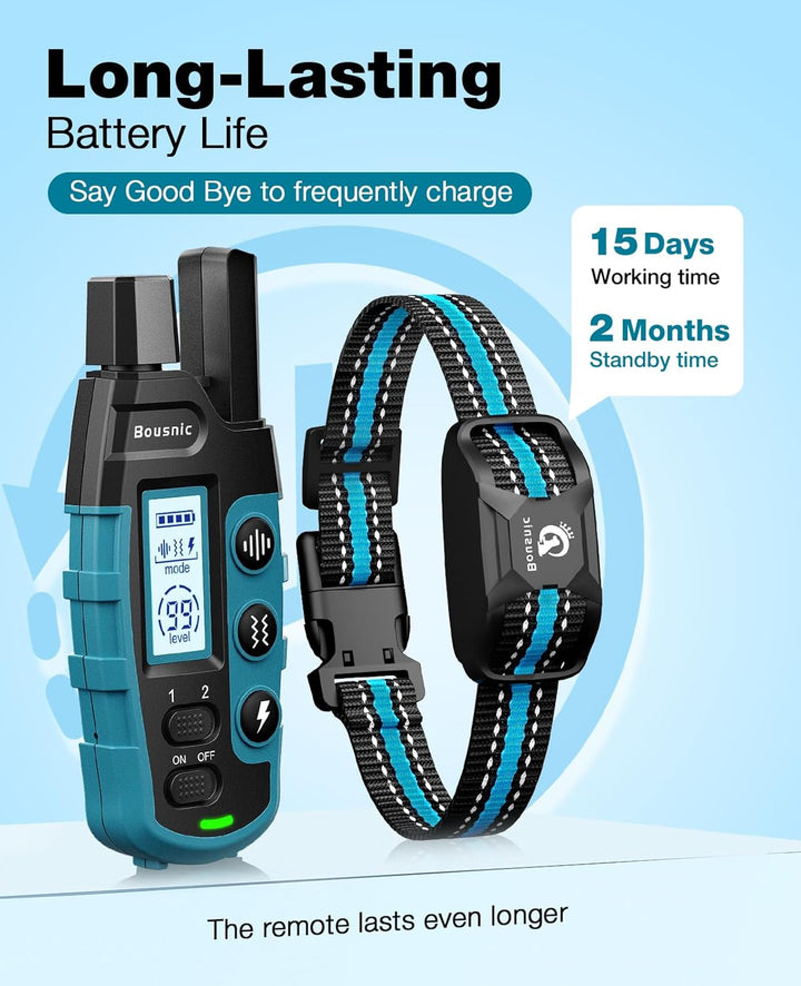 Furenvast - Bousnic Remote Dog Training Collar - 3300ft Rang