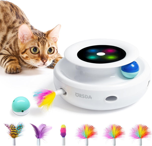 Furenvast - ORSDA 2-in-1 Interactive Cat Toy with Automatic 