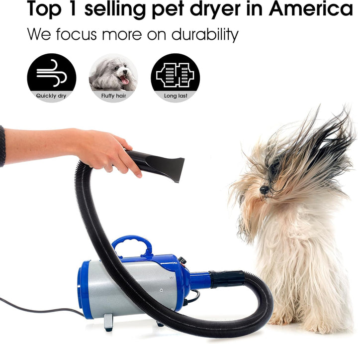 Furenvast - SHELANDY Professional Pet Hair Dryer with Heater