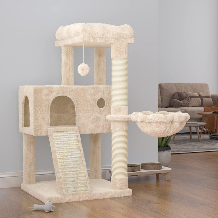 Furenvast - SHA CERLIN 36-Inch Cat Tree Tower with Hammock &