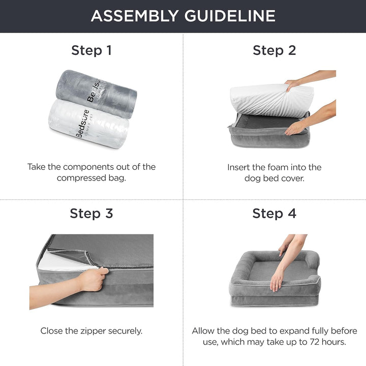 Furenvast - Bedsure Orthopedic Dog Bed for Medium Dogs – Wat