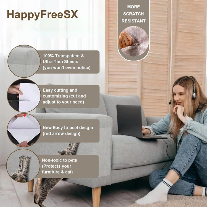 Furenvast - HappyFreeSX Cat Scratch Deterrent Tape – 100 Dou