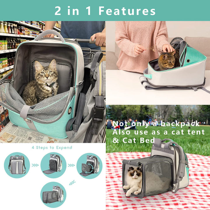 Furenvast - ELLONI Expandable Cat Backpack Carrier – Premium