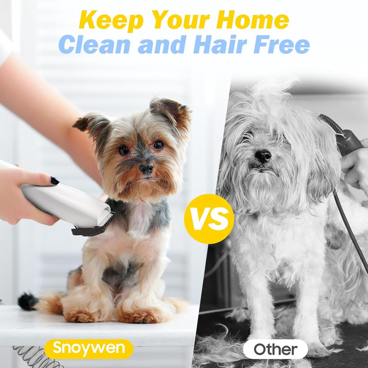 Furenvast - SNOYWEN 3-in-1 Dog Grooming Kit with Vacuum, Hai