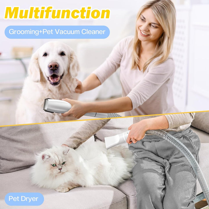 Furenvast - SNOYWEN 3-in-1 Dog Grooming Kit with Vacuum, Hai