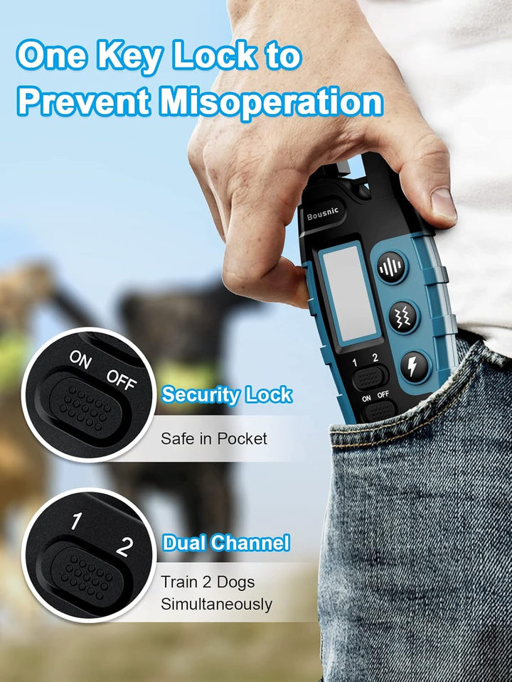 Furenvast - BOUSNIC Dual-Dog Training Collar System: Waterpr