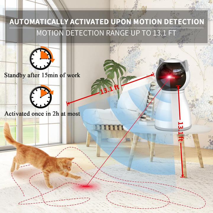 Furenvast - Rechargeable Automatic Laser Cat Toy with Random