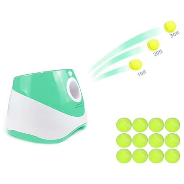 Furenvast - Automatic Dog Ball Launcher with 12 Mini Tennis 