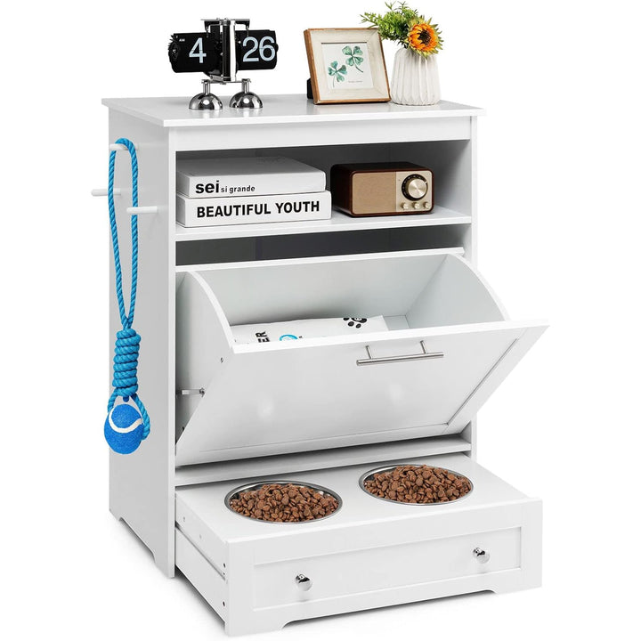 Furenvast - Tangkula Premium Pet Feeding Station: Multi-Purp
