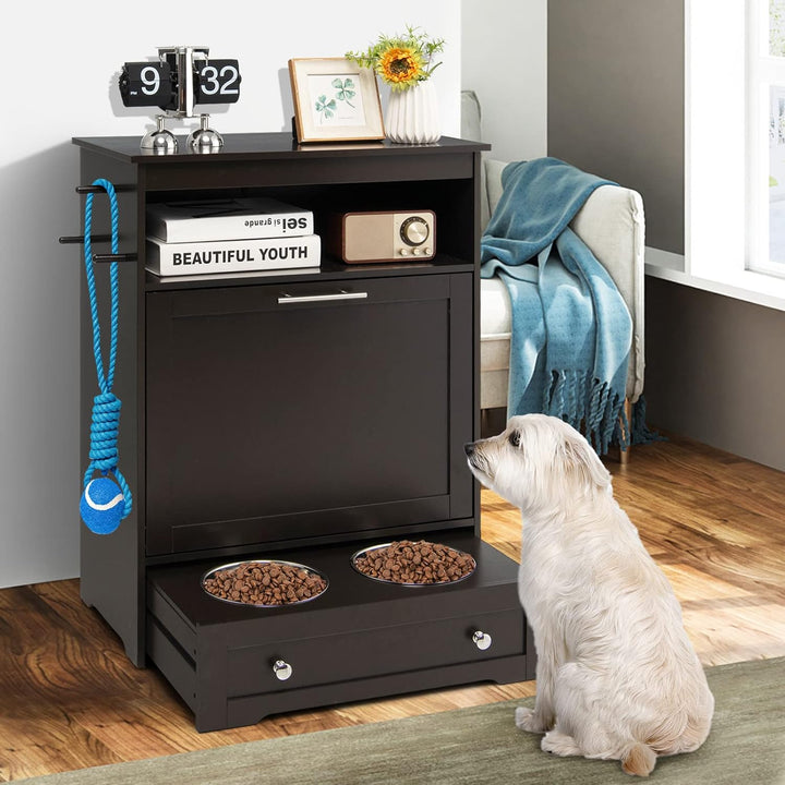 Furenvast - Tangkula Premium Pet Feeding Station: Multi-Purp