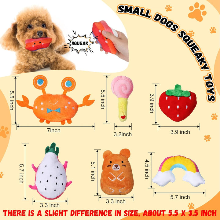 Furenvast - Hungdao 80-Piece Plush Squeaky Toy Set for Puppi