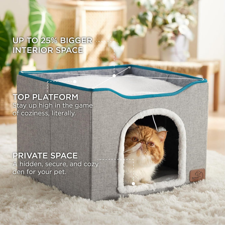 Furenvast - Bedsure Premium Cat Cave with Hanging Toy & Scra